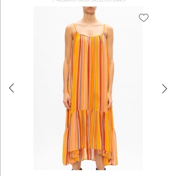 ALL SAINTS 'PAOLA' DRESS ON STRAPS SIZE 10 - Picture 1 of 15